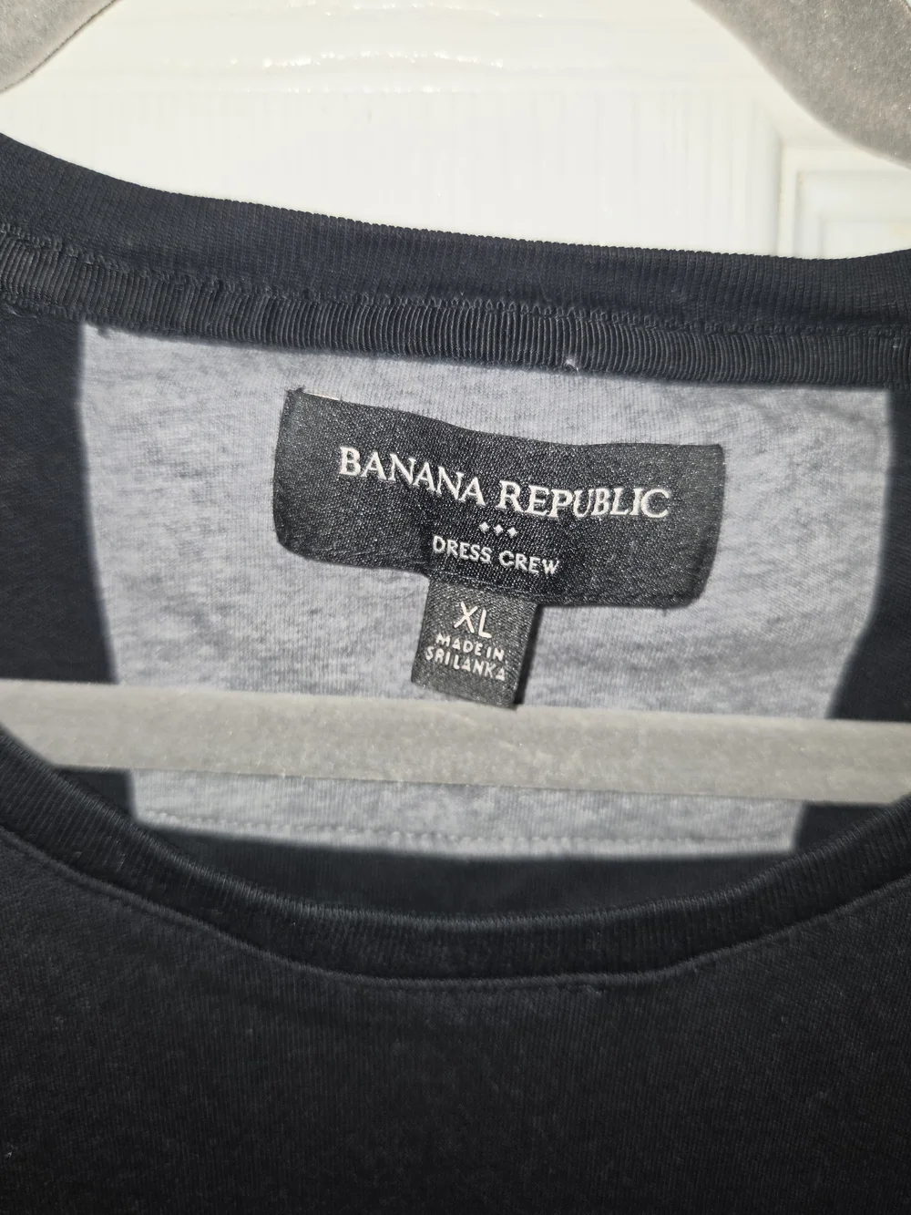 Banana Republic Black Crew Neck Short Sleeve Tee